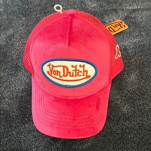 Von Dutch Red Trucker Hat